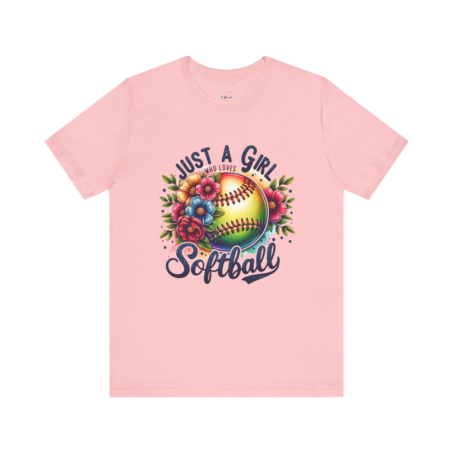 Just a girl who loves softball t-shirt