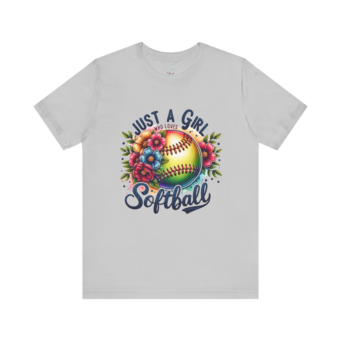 Just a girl who loves softball t-shirt