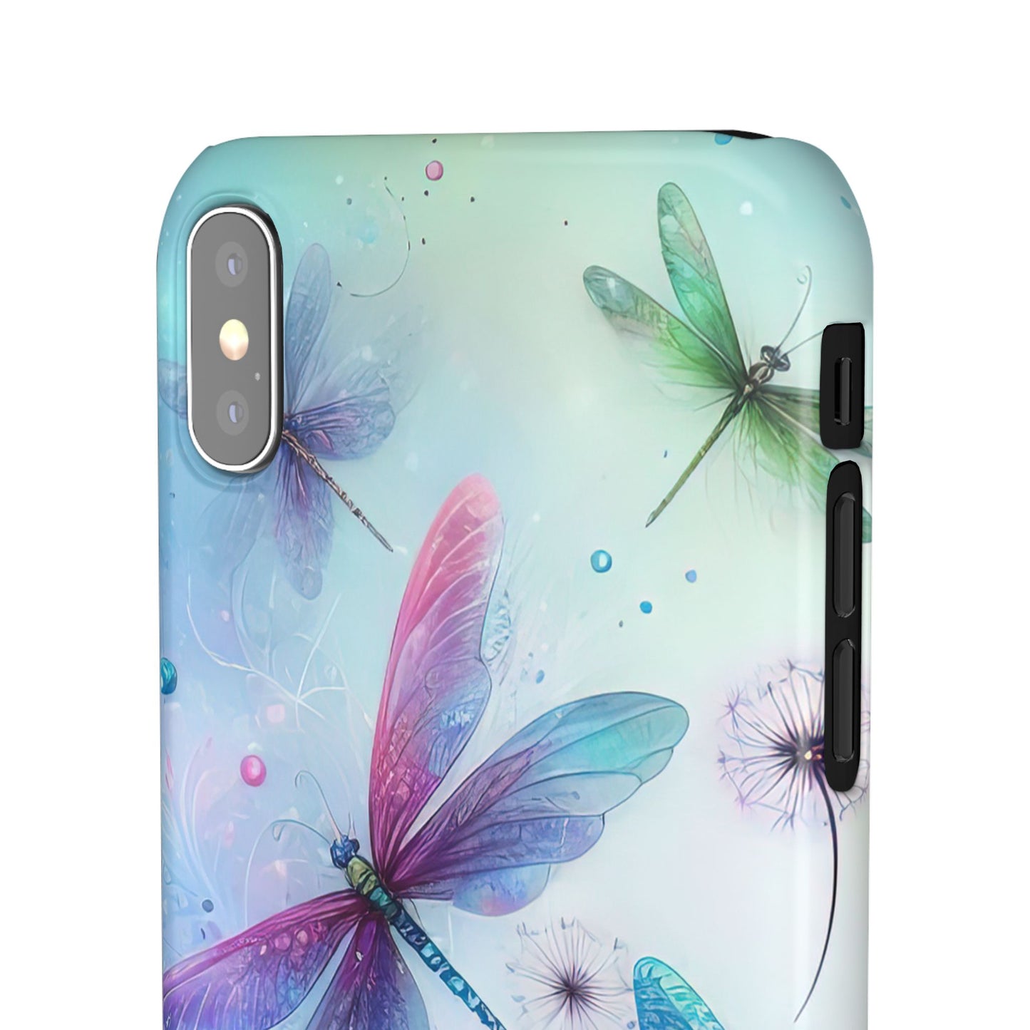 Watercolor Pastel Dragonflies Snap Cases