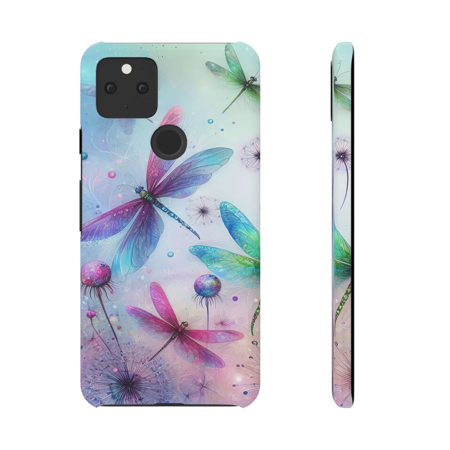 Watercolor Pastel Dragonflies Snap Cases