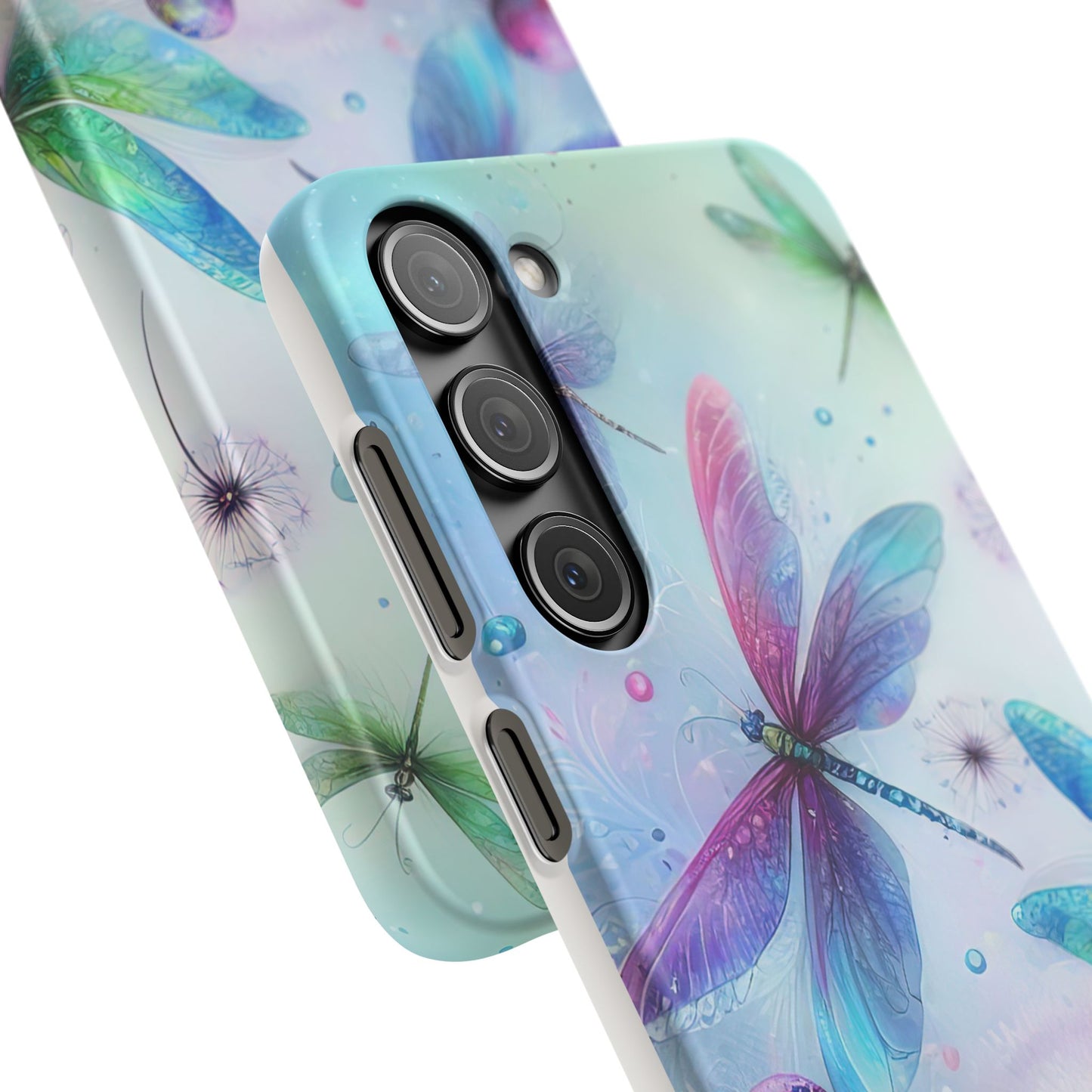 Watercolor Pastel Dragonflies Snap Cases