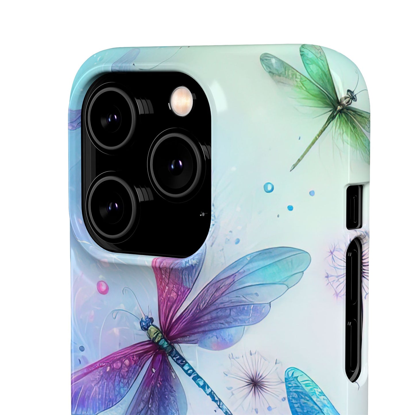 Watercolor Pastel Dragonflies Snap Cases