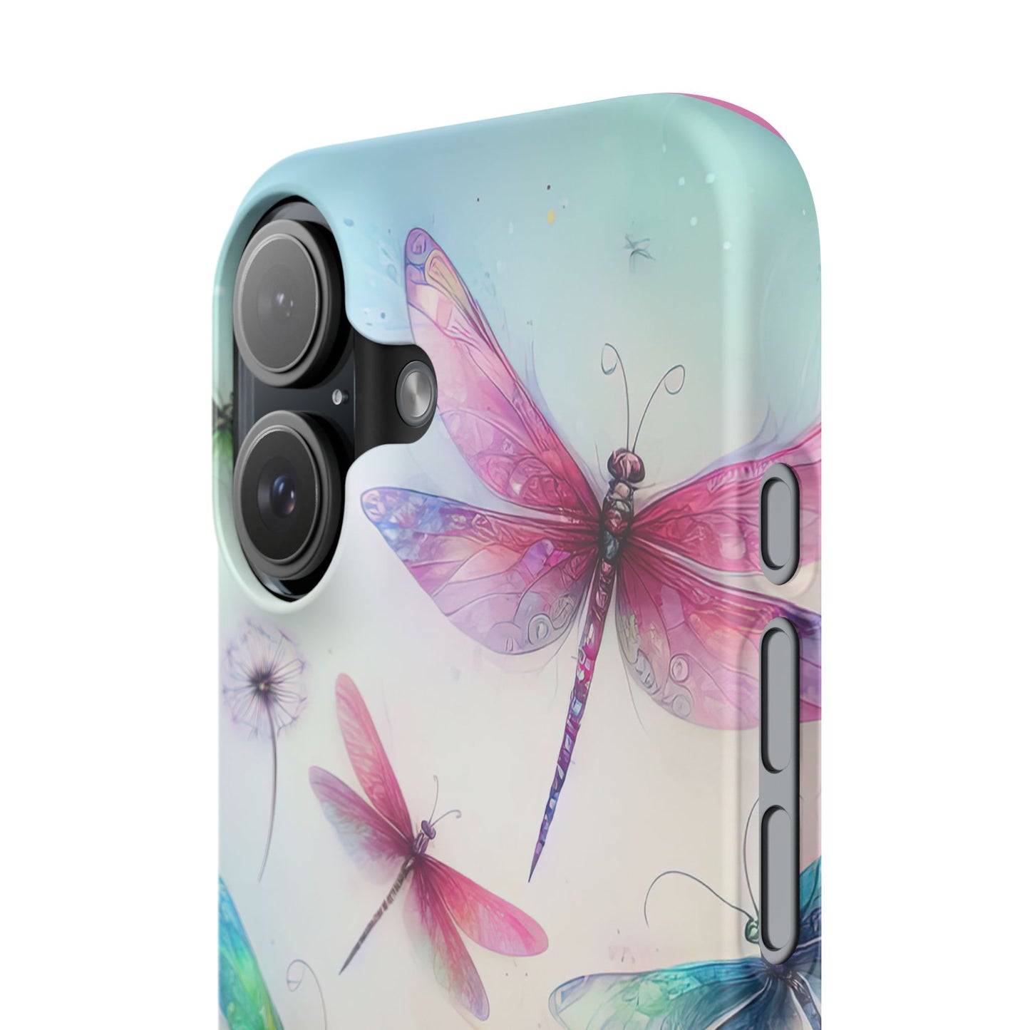 Slim Case - Pastel Watercolor Dragonfly iPhone Case