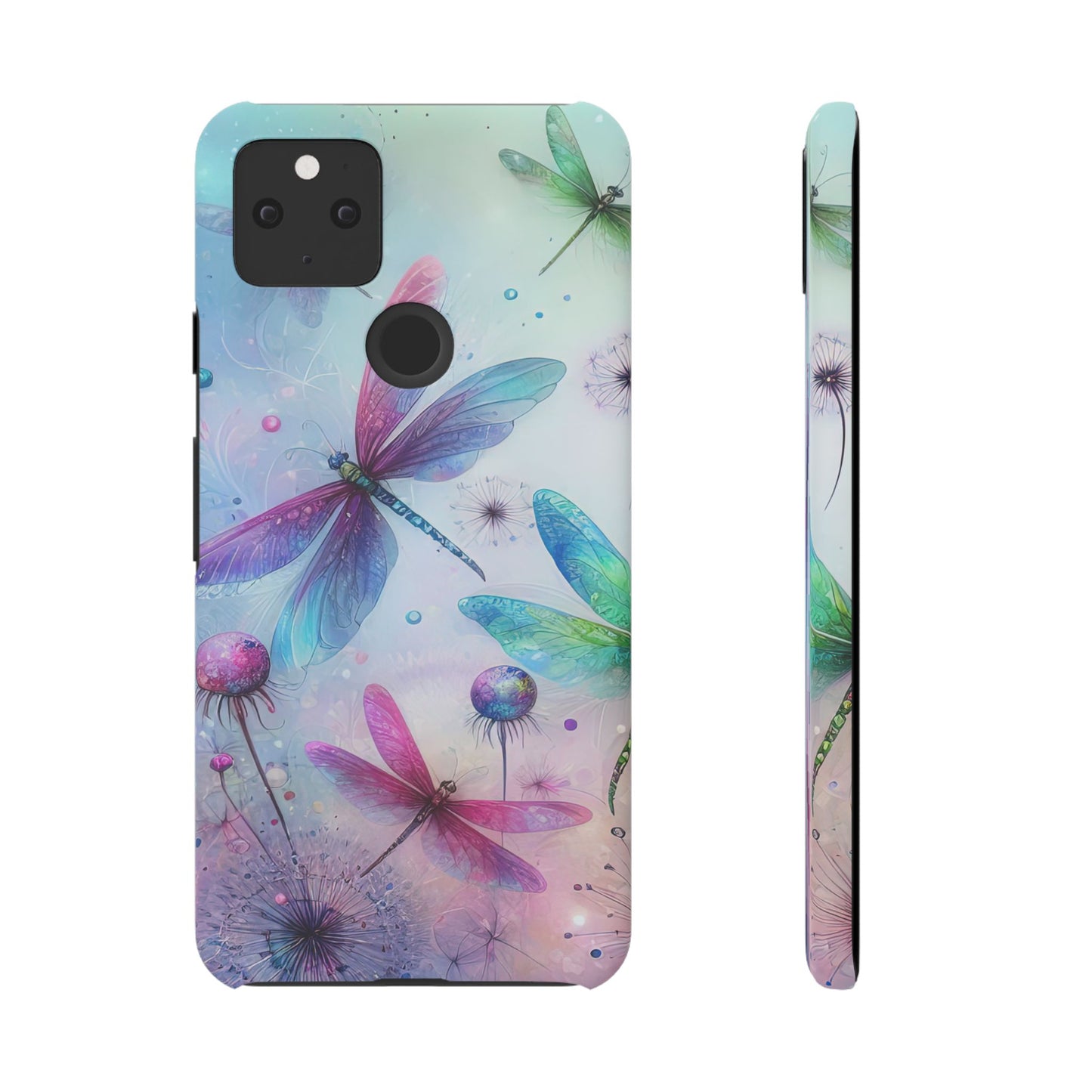Watercolor Pastel Dragonflies Snap Cases