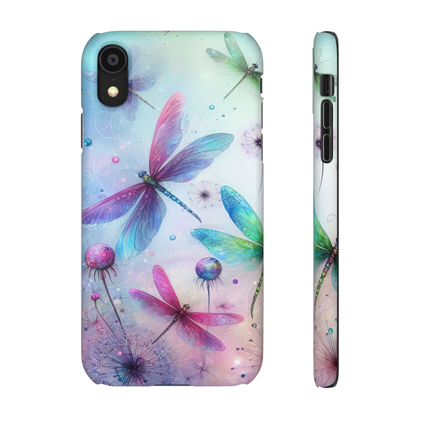 Watercolor Pastel Dragonflies Snap Cases