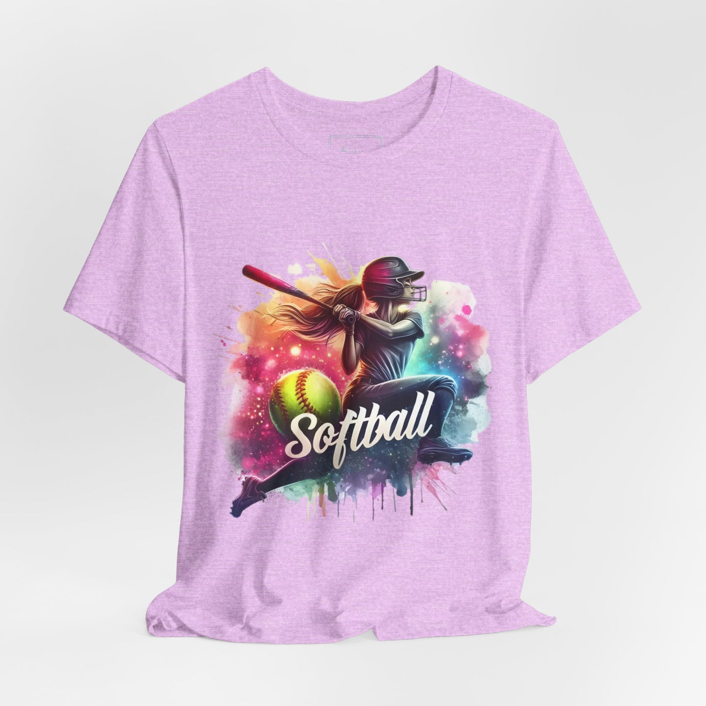 Paint splashed softball swing Jersey Tee