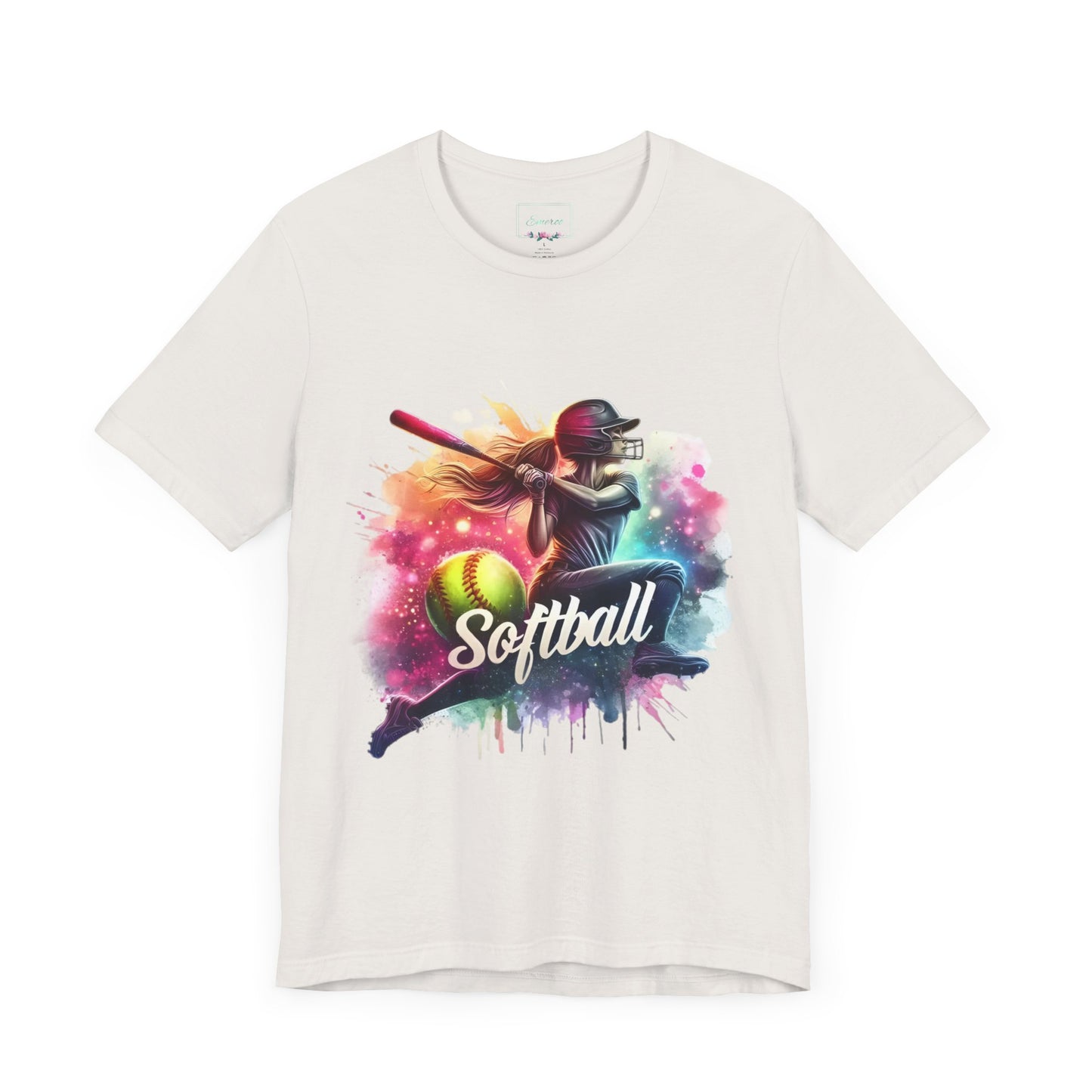 Paint splashed softball swing Jersey Tee