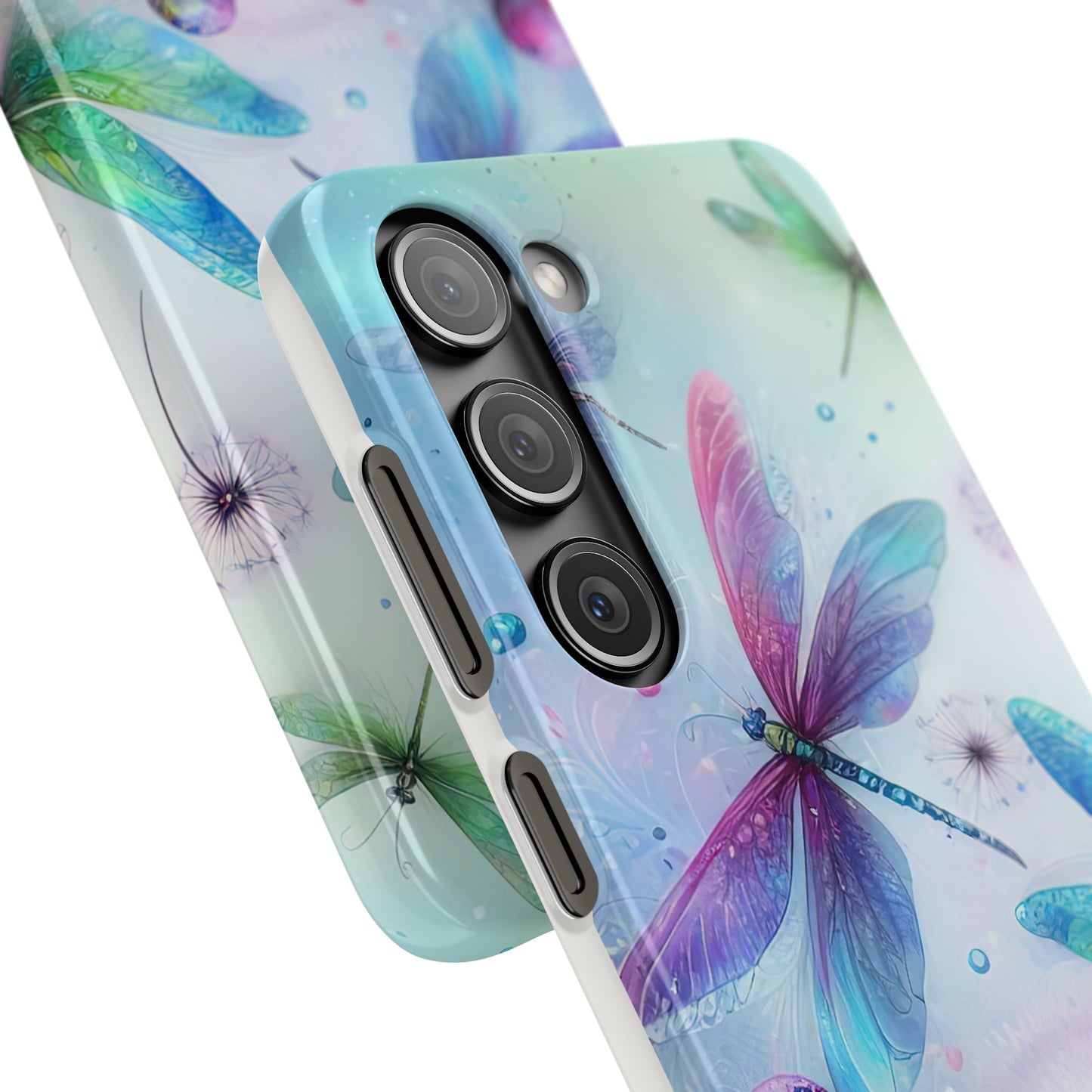 Watercolor Pastel Dragonflies Snap Cases