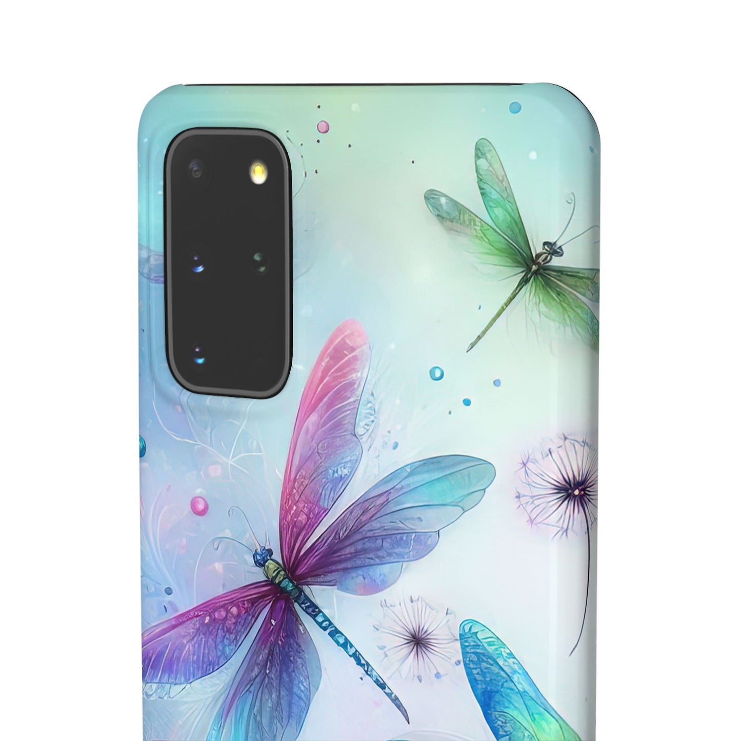 Watercolor Pastel Dragonflies Snap Cases