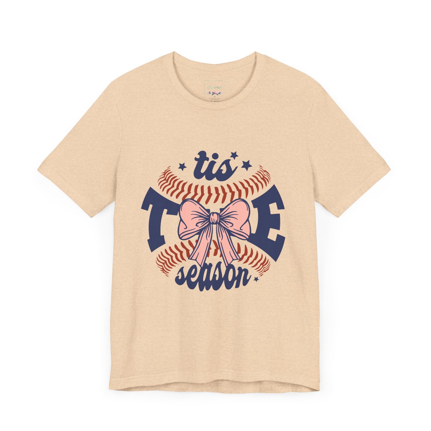 "Tis Tee Season Unisex Jersey Short Sleeve Tee - Perfect for Baseball Lovers"