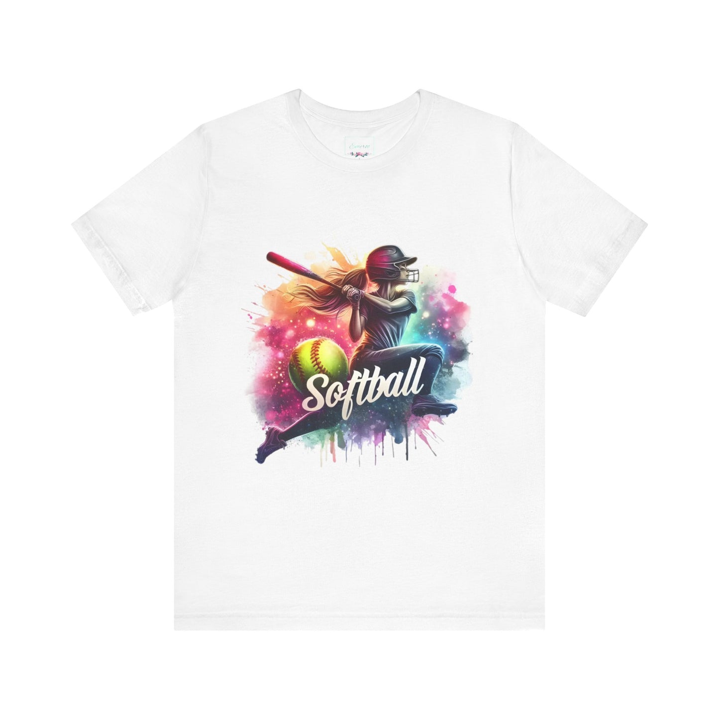 Paint splashed softball swing Jersey Tee