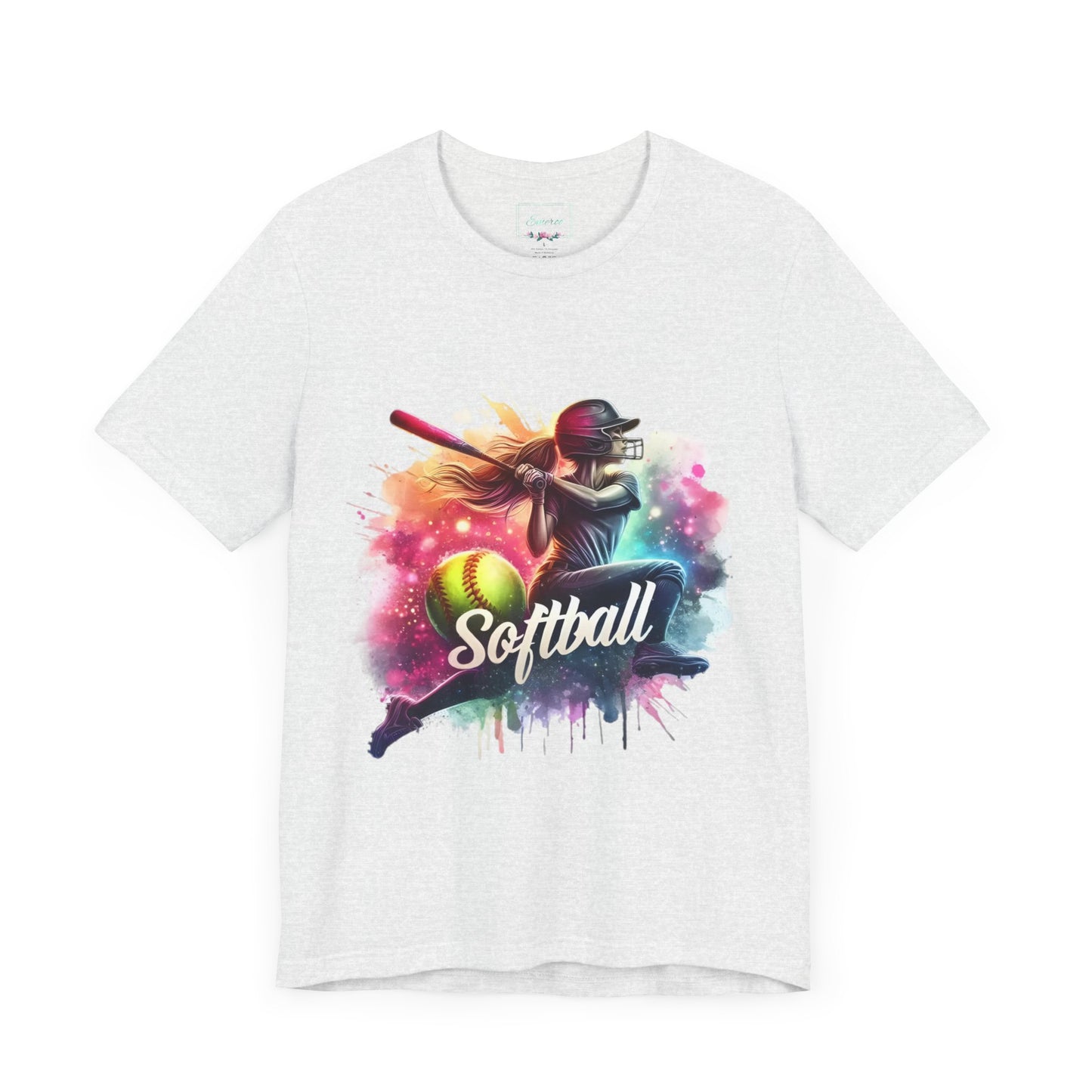 Paint splashed softball swing Jersey Tee