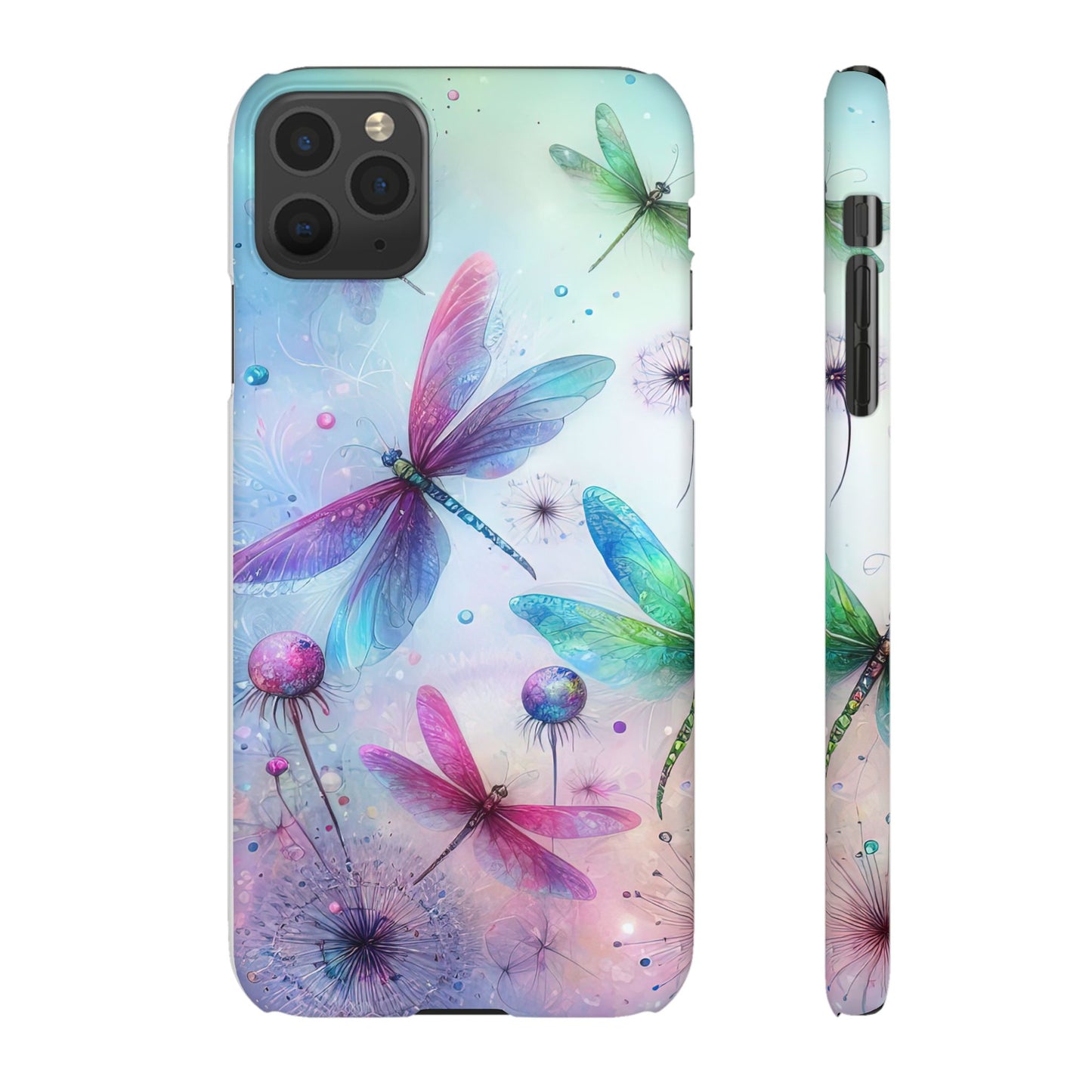 Watercolor Pastel Dragonflies Snap Cases