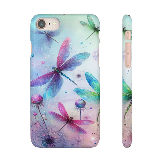 Watercolor Pastel Dragonflies Snap Cases