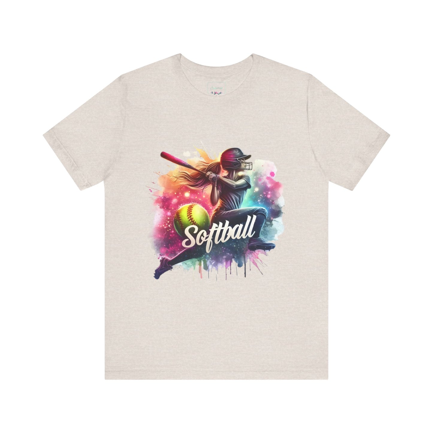 Paint splashed softball swing Jersey Tee