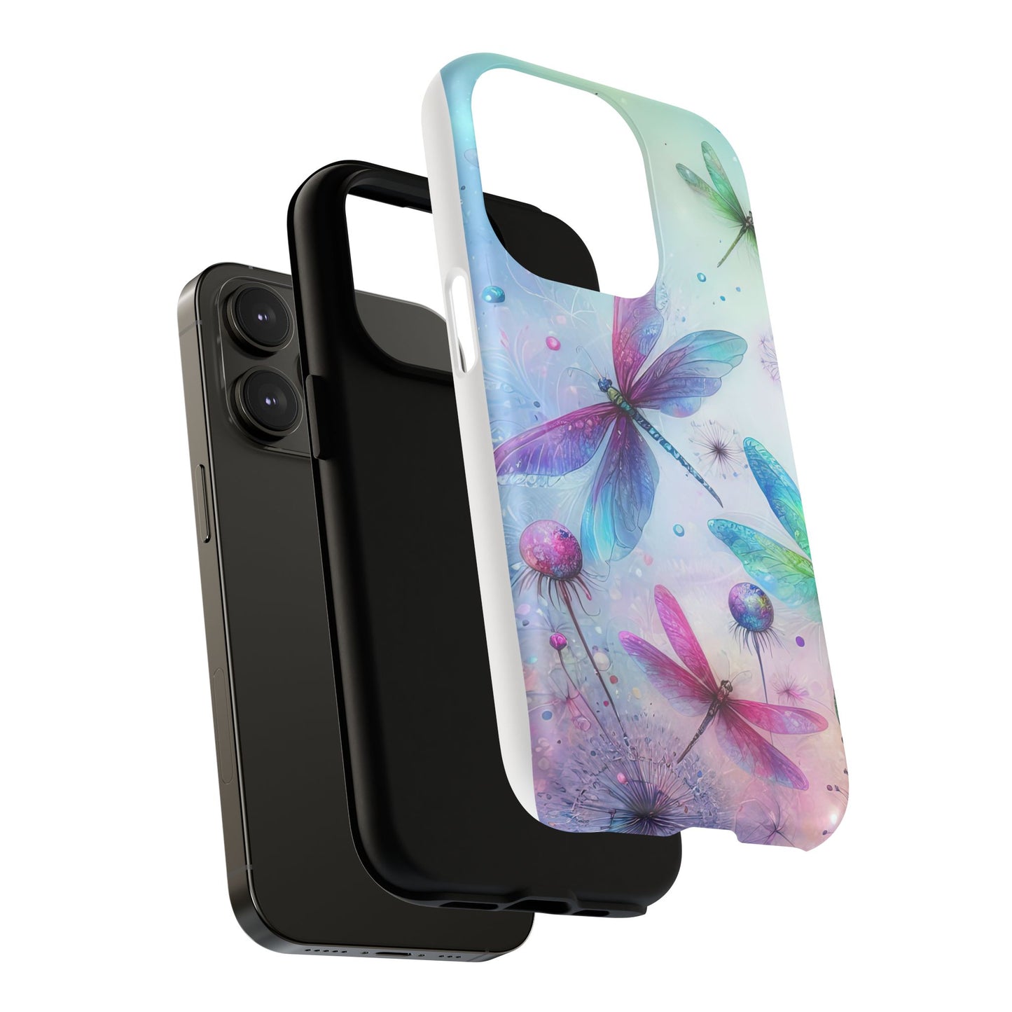 Magnetic Cases - Pastel Watercolor Dragonflies Design