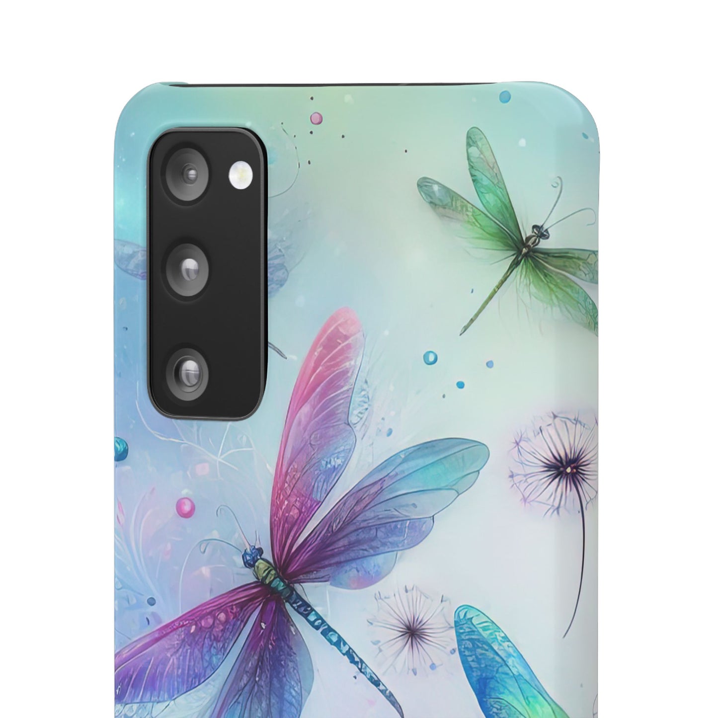 Watercolor Pastel Dragonflies Snap Cases