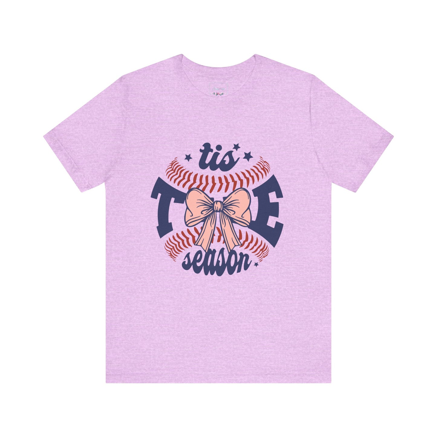 "Tis Tee Season Unisex Jersey Short Sleeve Tee - Perfect for Baseball Lovers"