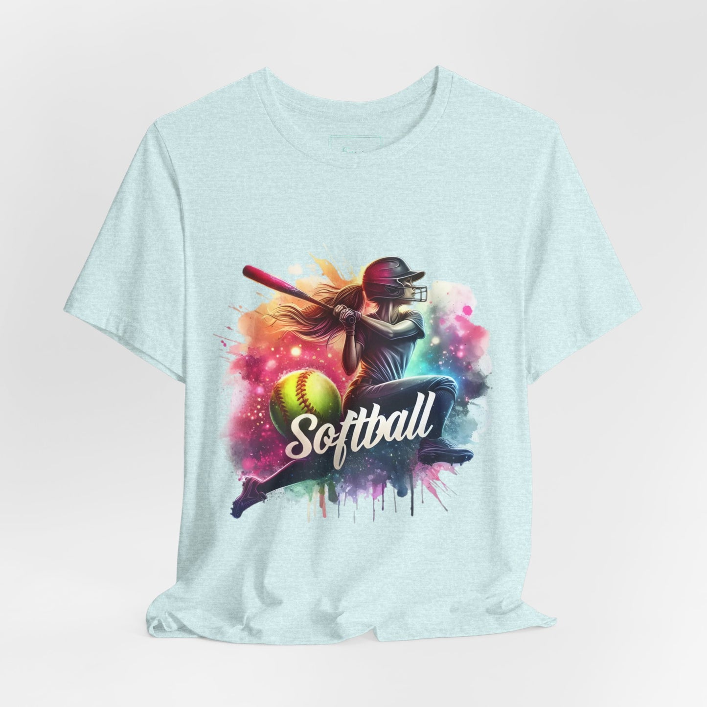 Paint splashed softball swing Jersey Tee
