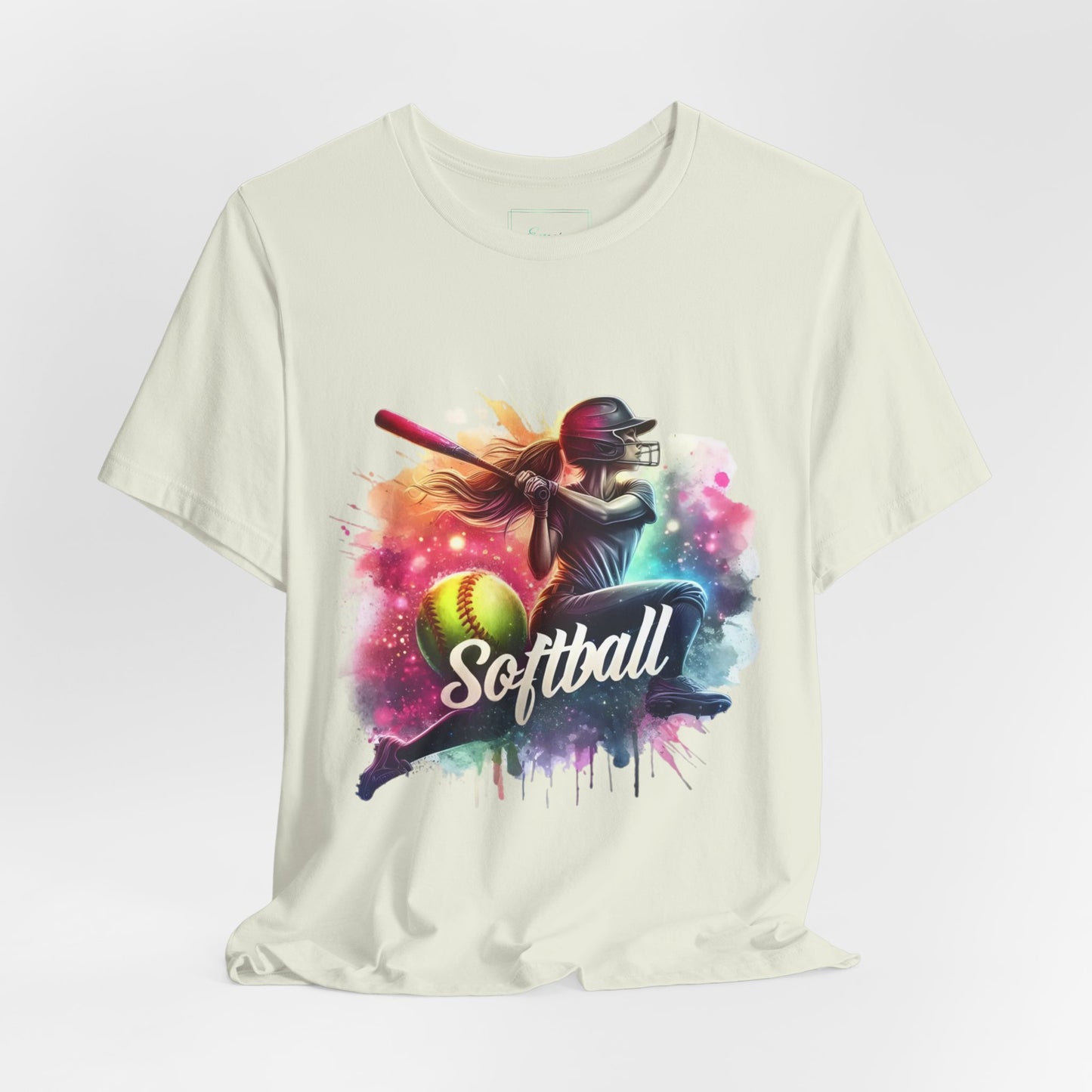 Paint splashed softball swing Jersey Tee