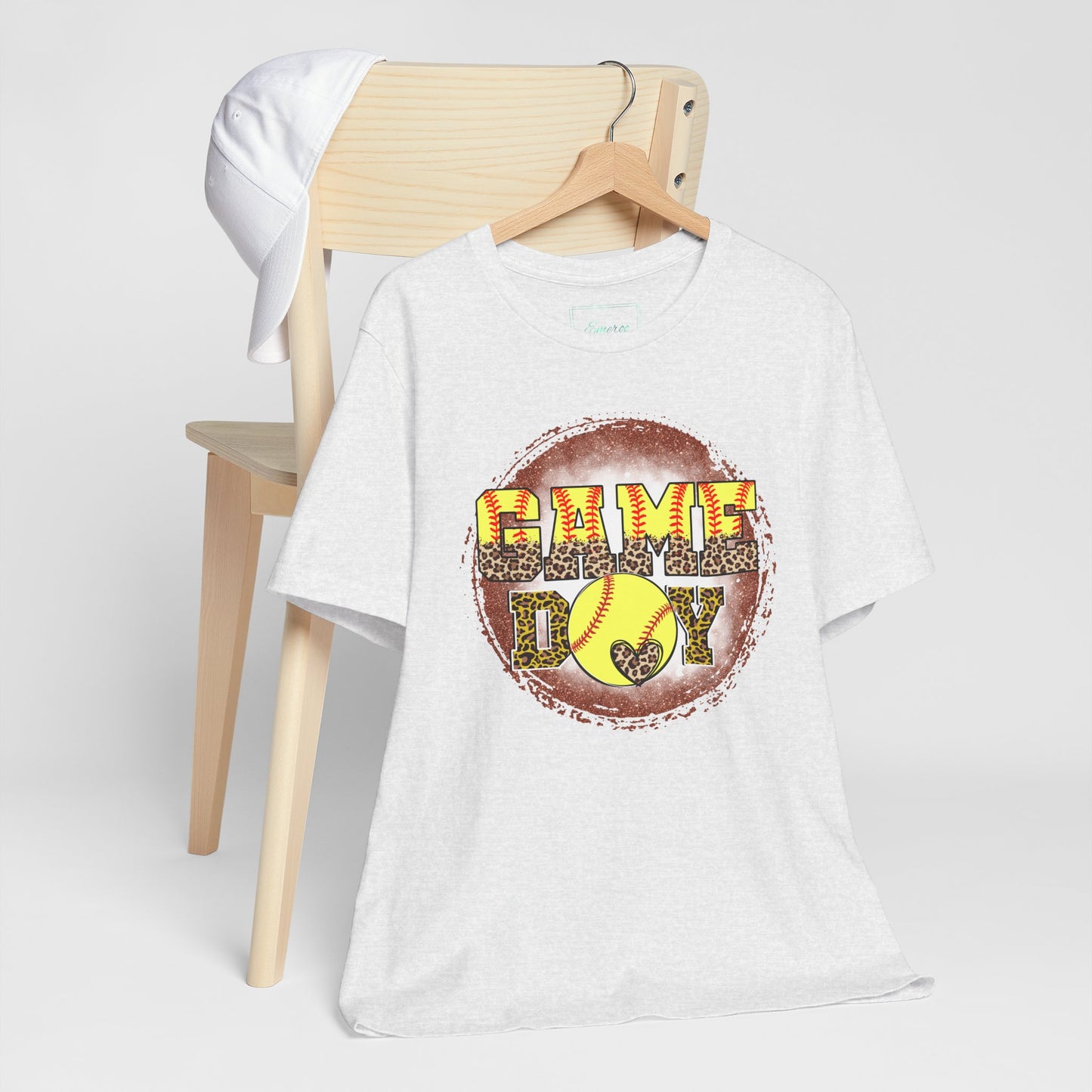 Softball Game Day Ball T Shirt (Light)