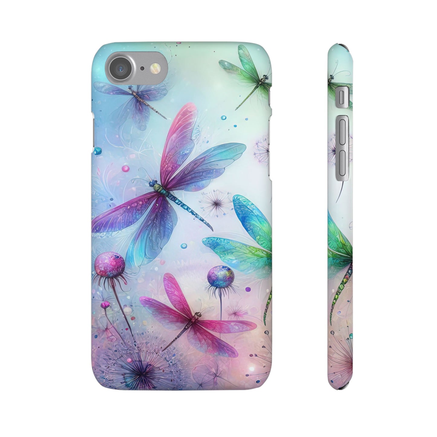 Watercolor Pastel Dragonflies Snap Cases