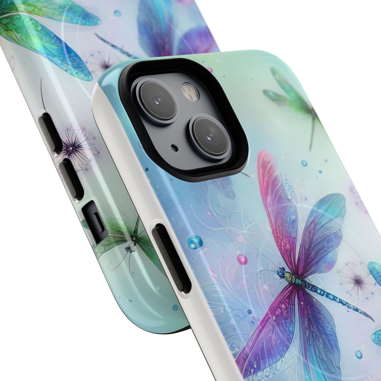 Magnetic Cases - Pastel Watercolor Dragonflies Design
