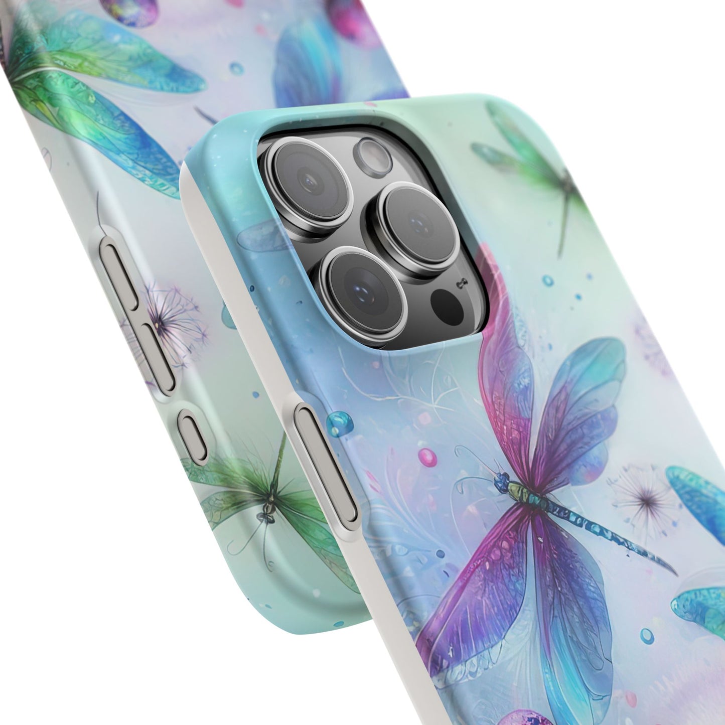 Watercolor Pastel Dragonflies Snap Cases