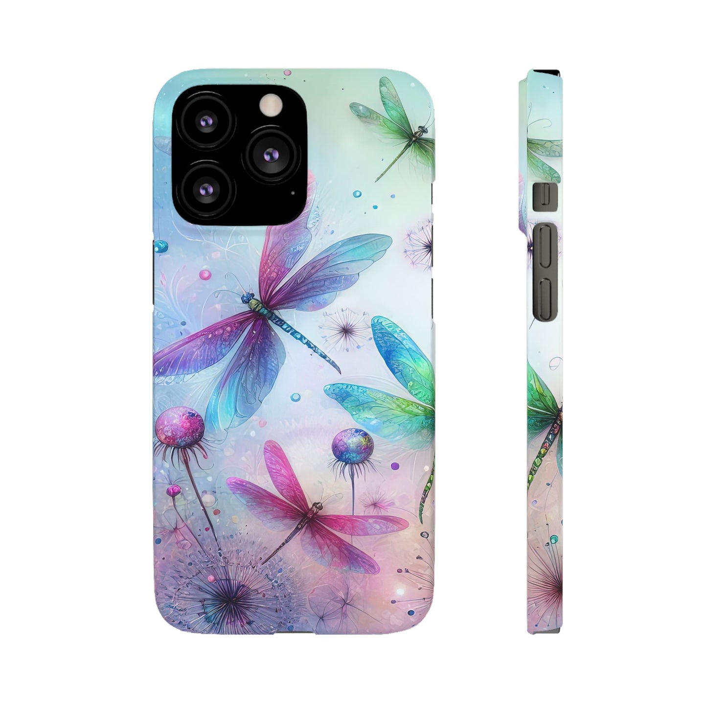 Watercolor Pastel Dragonflies Snap Cases