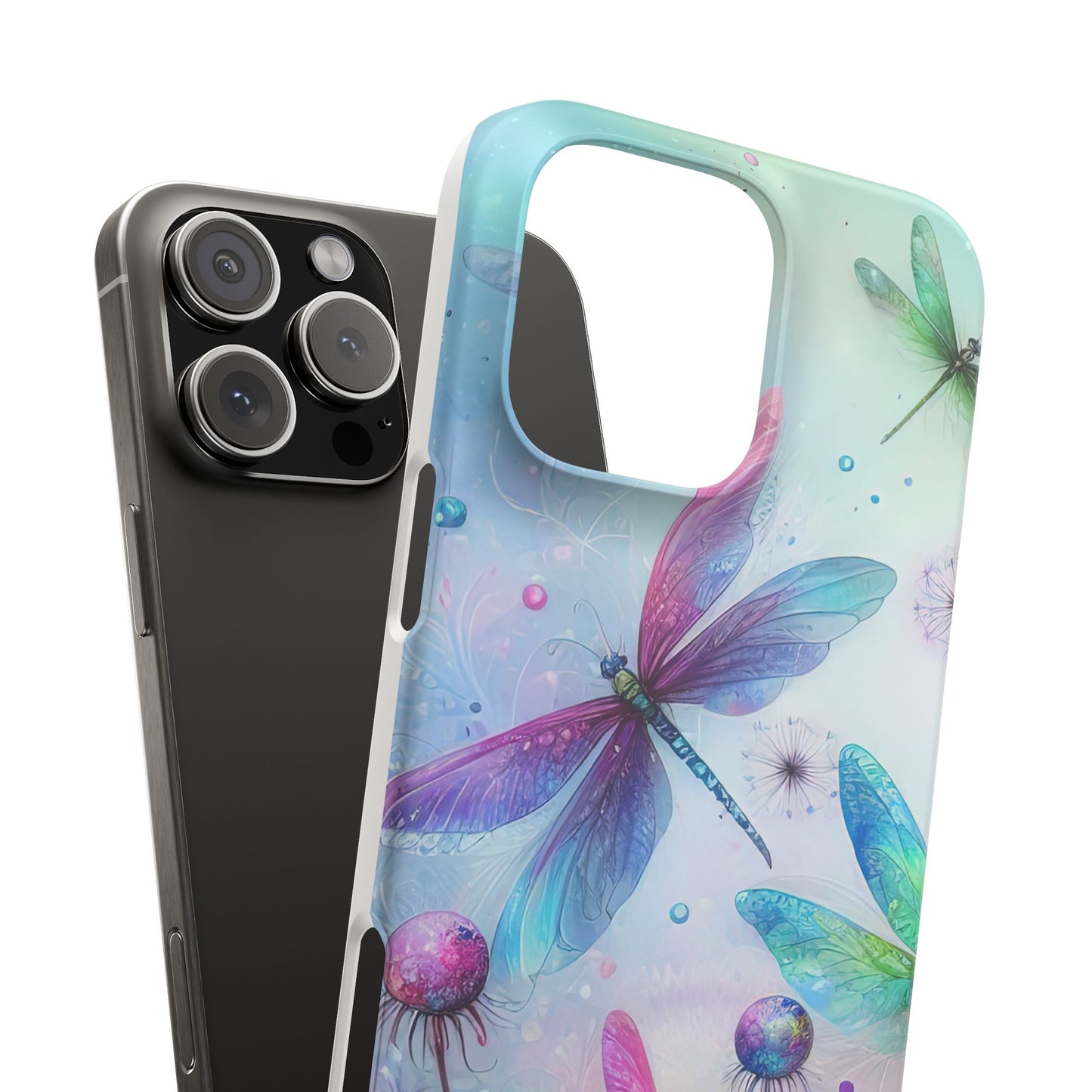 Watercolor Pastel Dragonflies Snap Cases