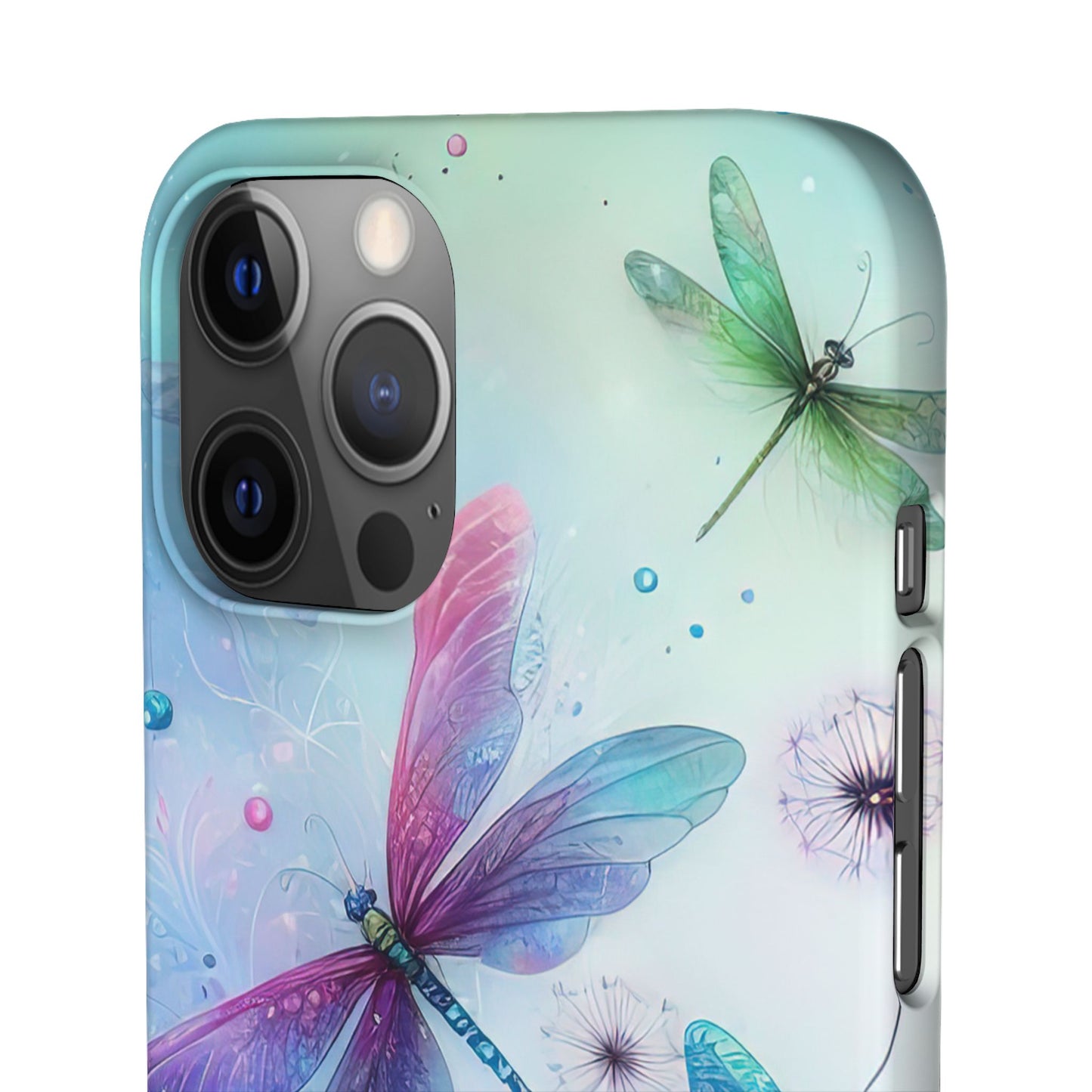 Watercolor Pastel Dragonflies Snap Cases
