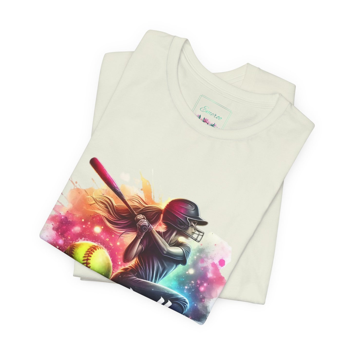 Paint splashed softball swing Jersey Tee