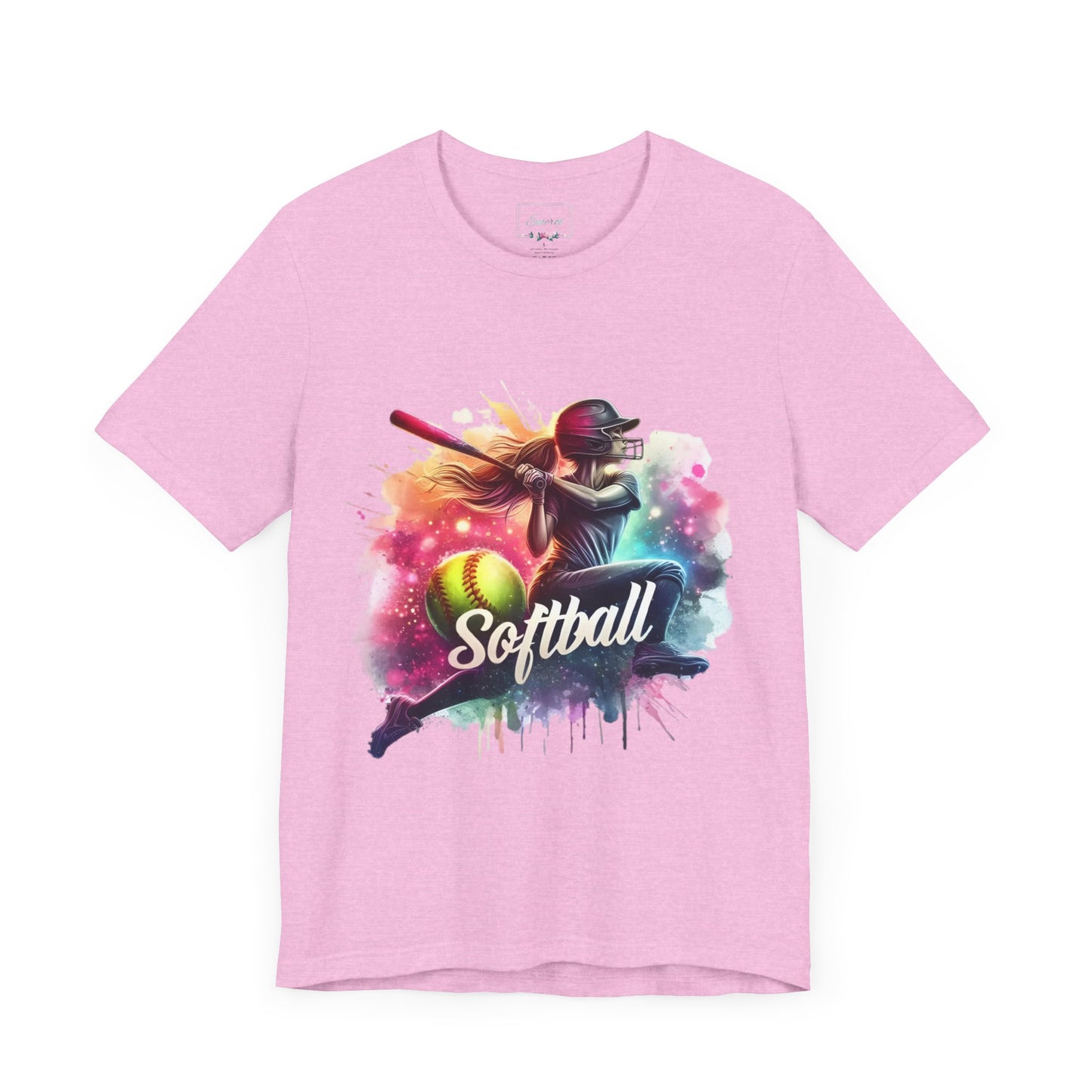 Paint splashed softball swing Jersey Tee