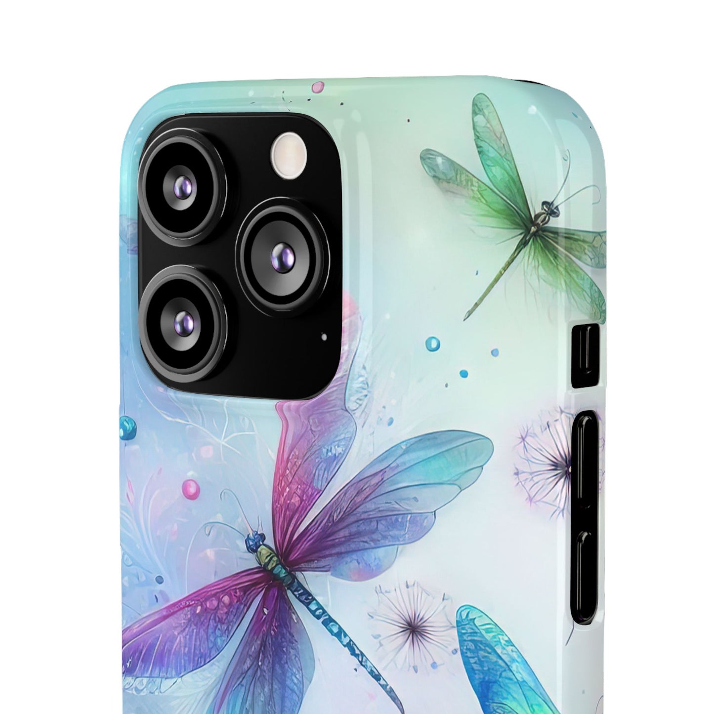 Watercolor Pastel Dragonflies Snap Cases