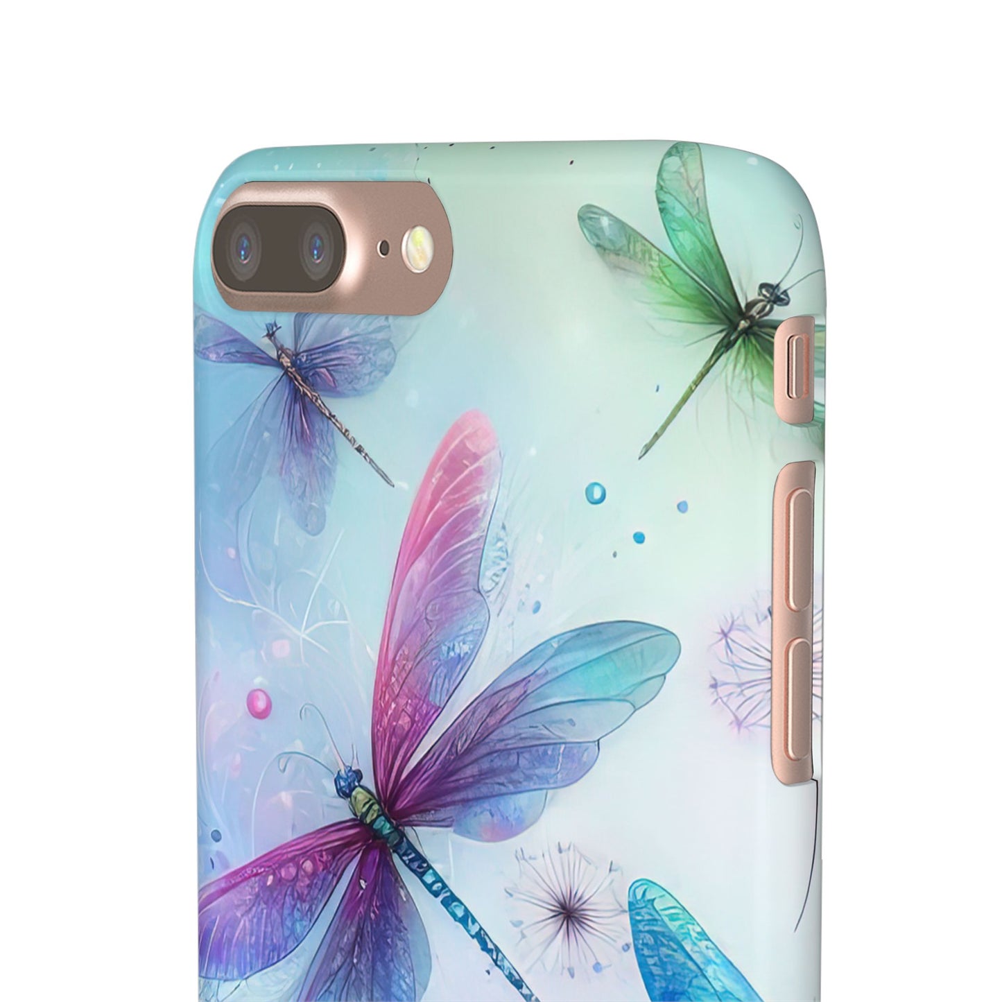 Watercolor Pastel Dragonflies Snap Cases