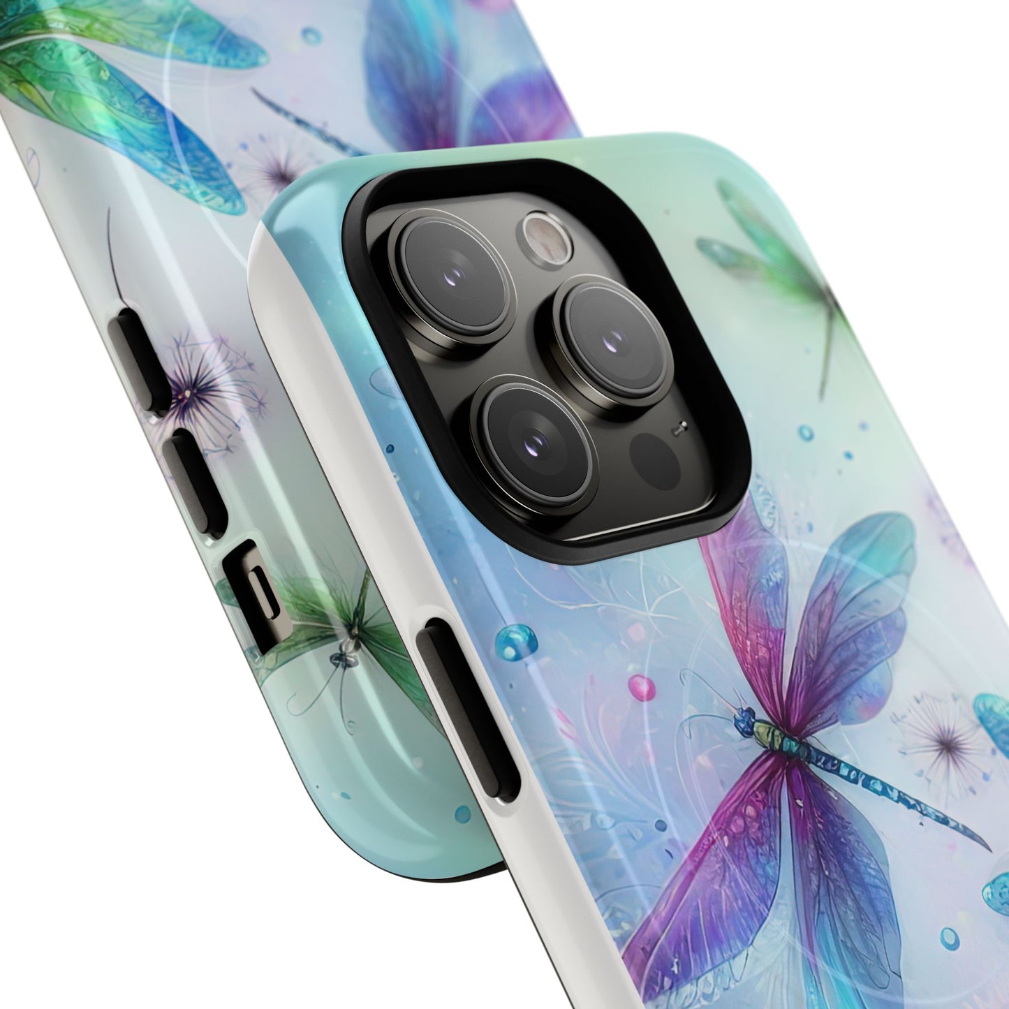 Magnetic Cases - Pastel Watercolor Dragonflies Design