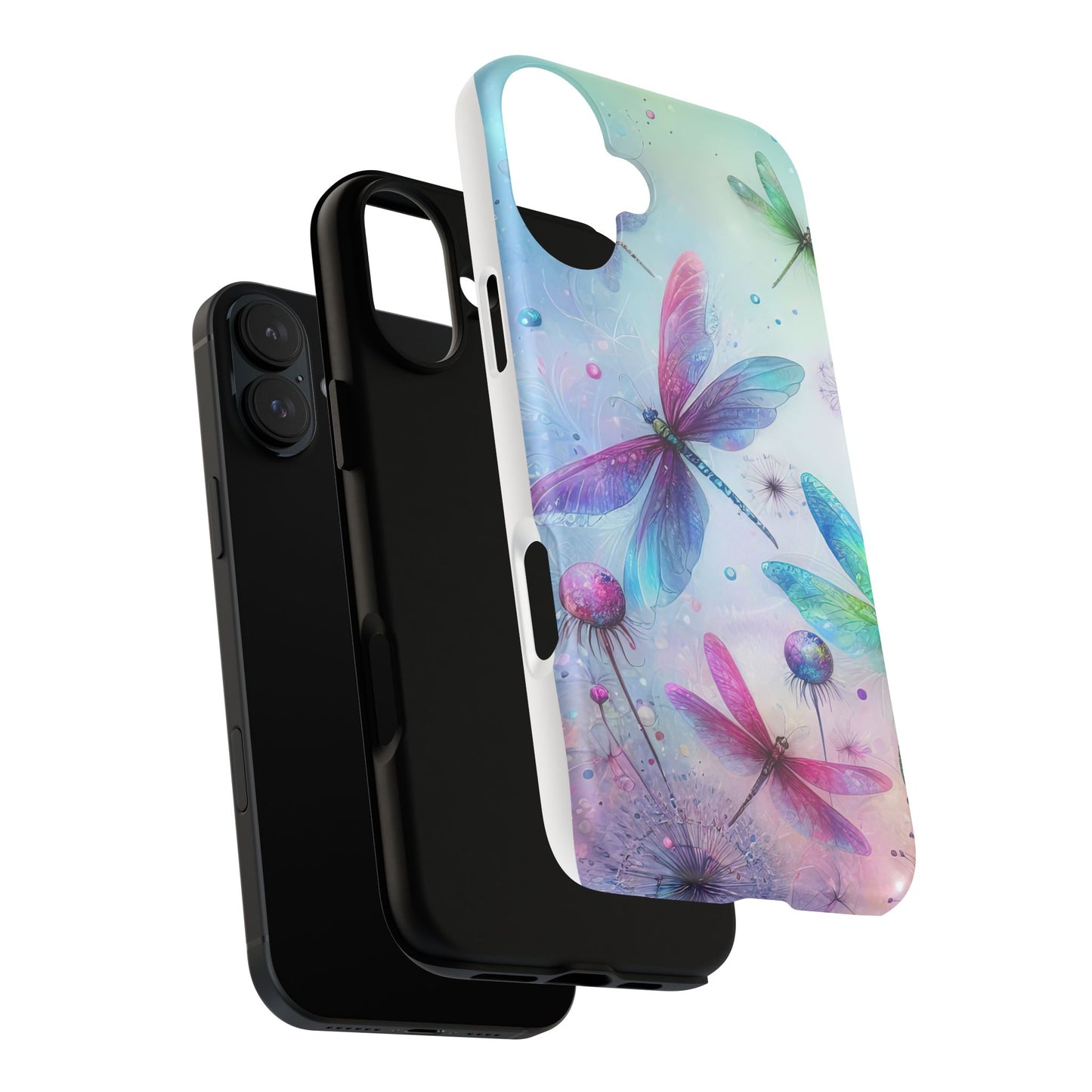 Magnetic Cases - Pastel Watercolor Dragonflies Design