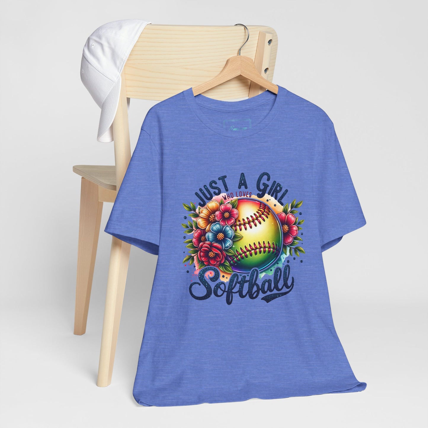 Just a girl who loves softball t-shirt