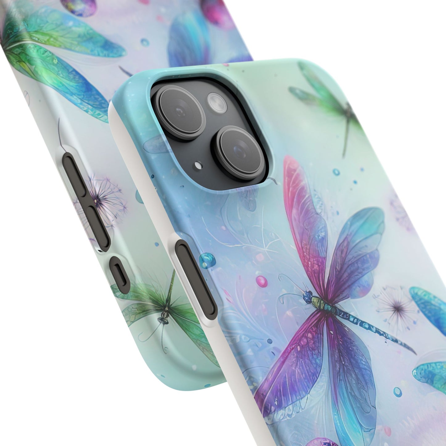 Watercolor Pastel Dragonflies Snap Cases
