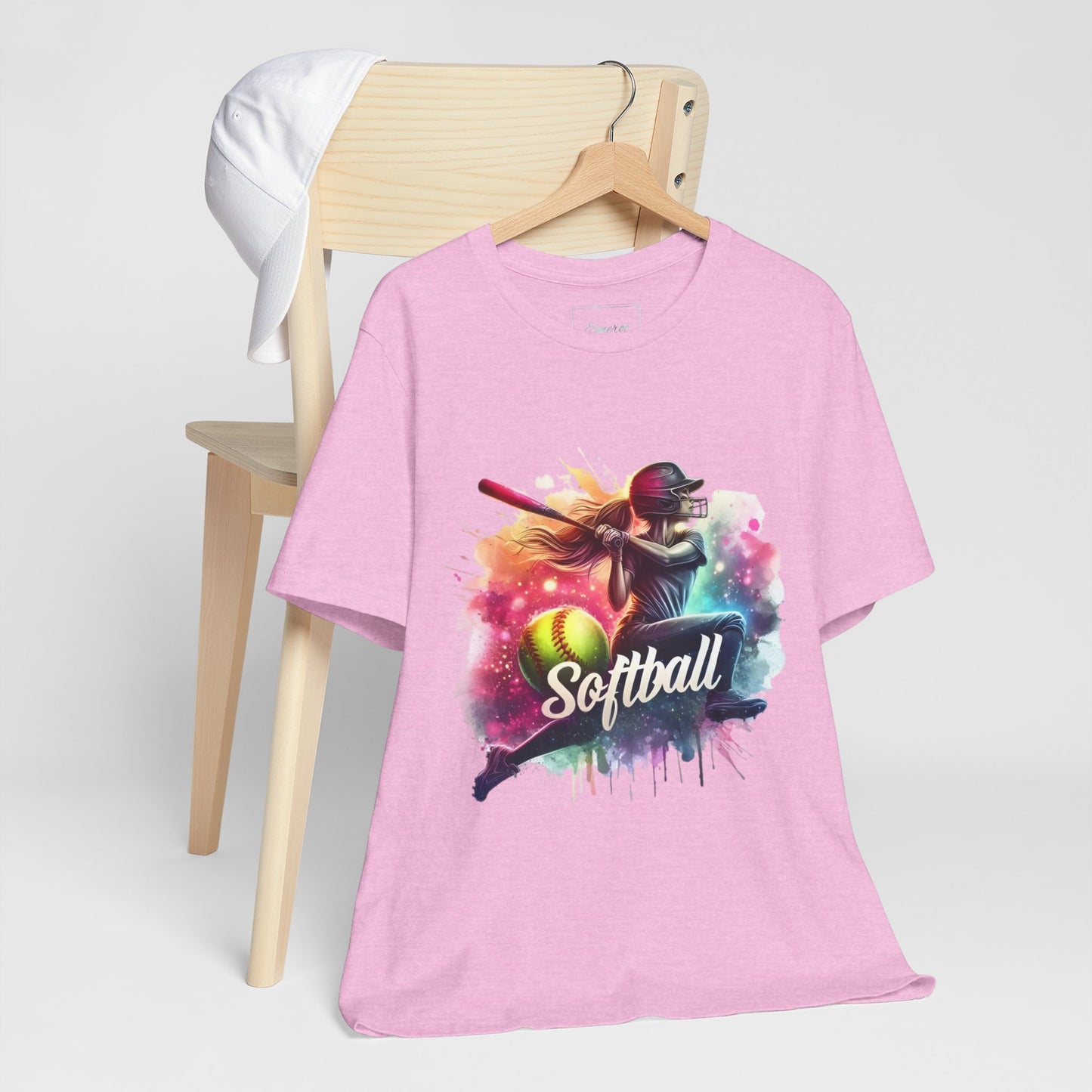 Paint splashed softball swing Jersey Tee