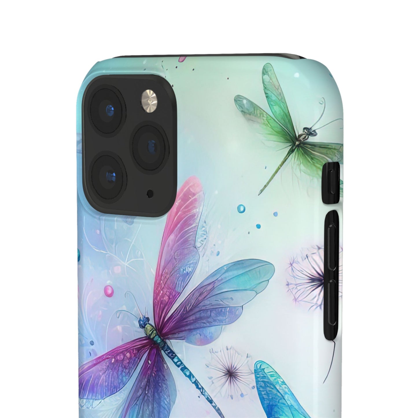 Watercolor Pastel Dragonflies Snap Cases