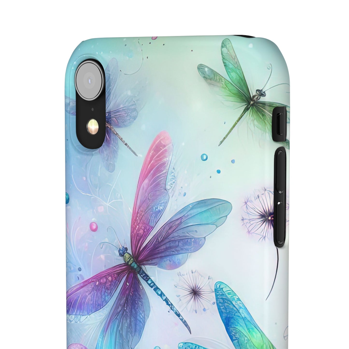 Watercolor Pastel Dragonflies Snap Cases