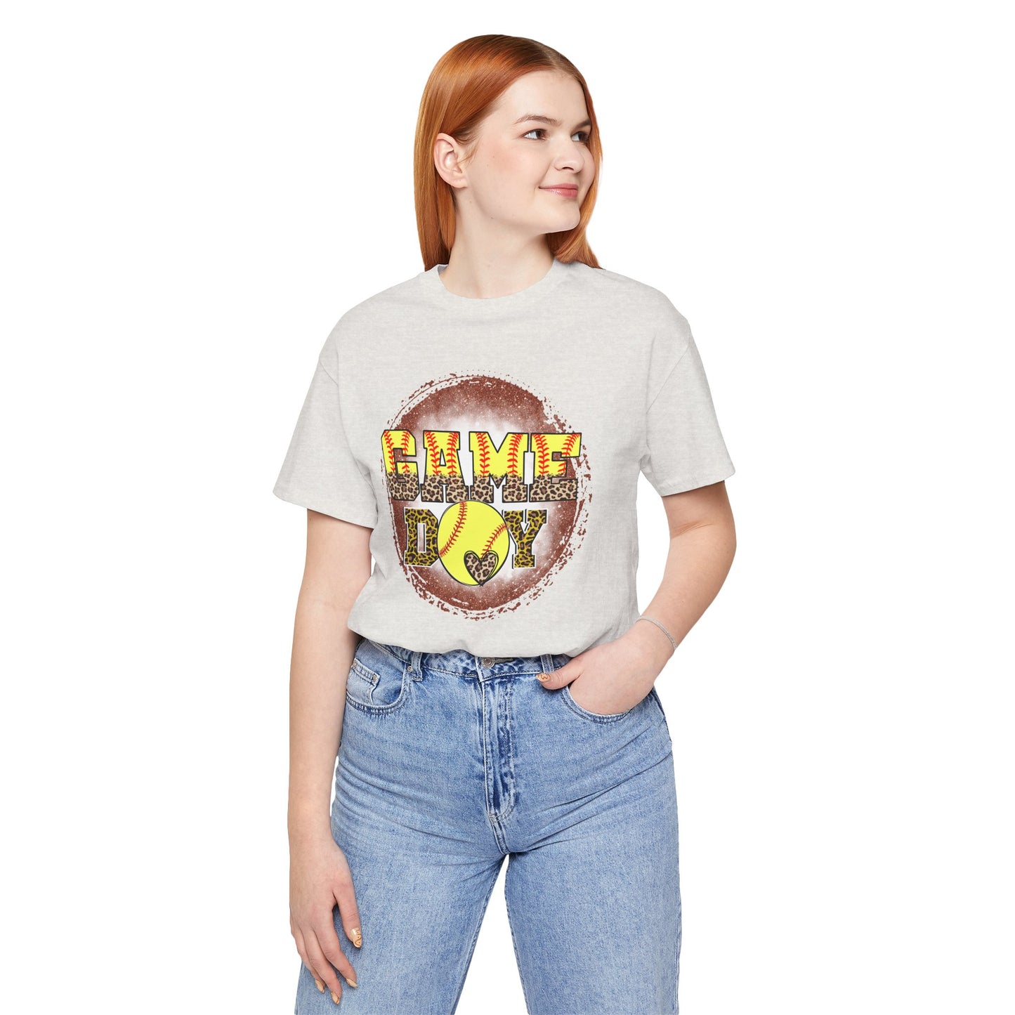 Softball Game Day Ball T Shirt (Light)