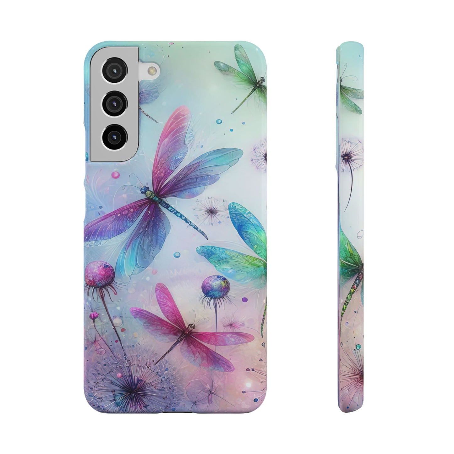 Watercolor Pastel Dragonflies Snap Cases