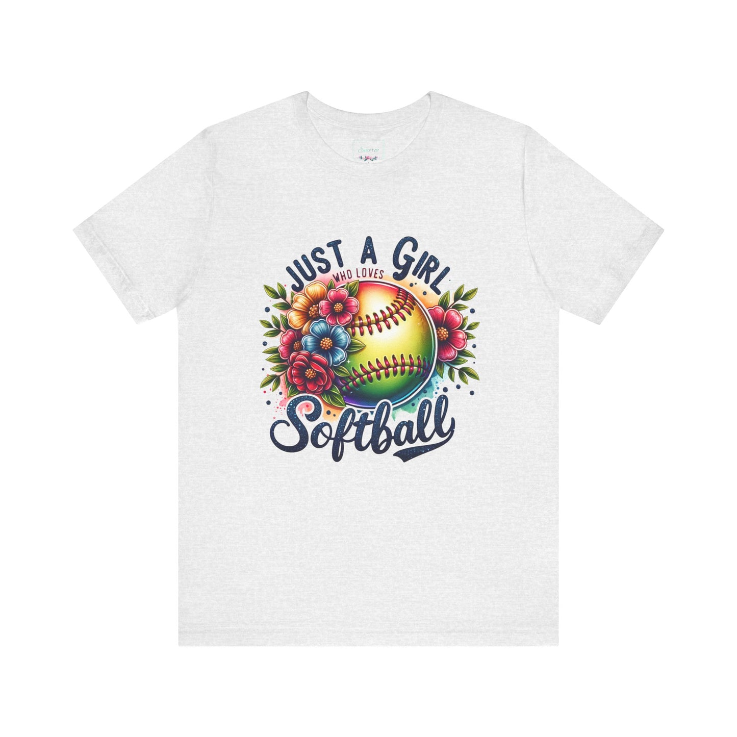 Just a girl who loves softball t-shirt