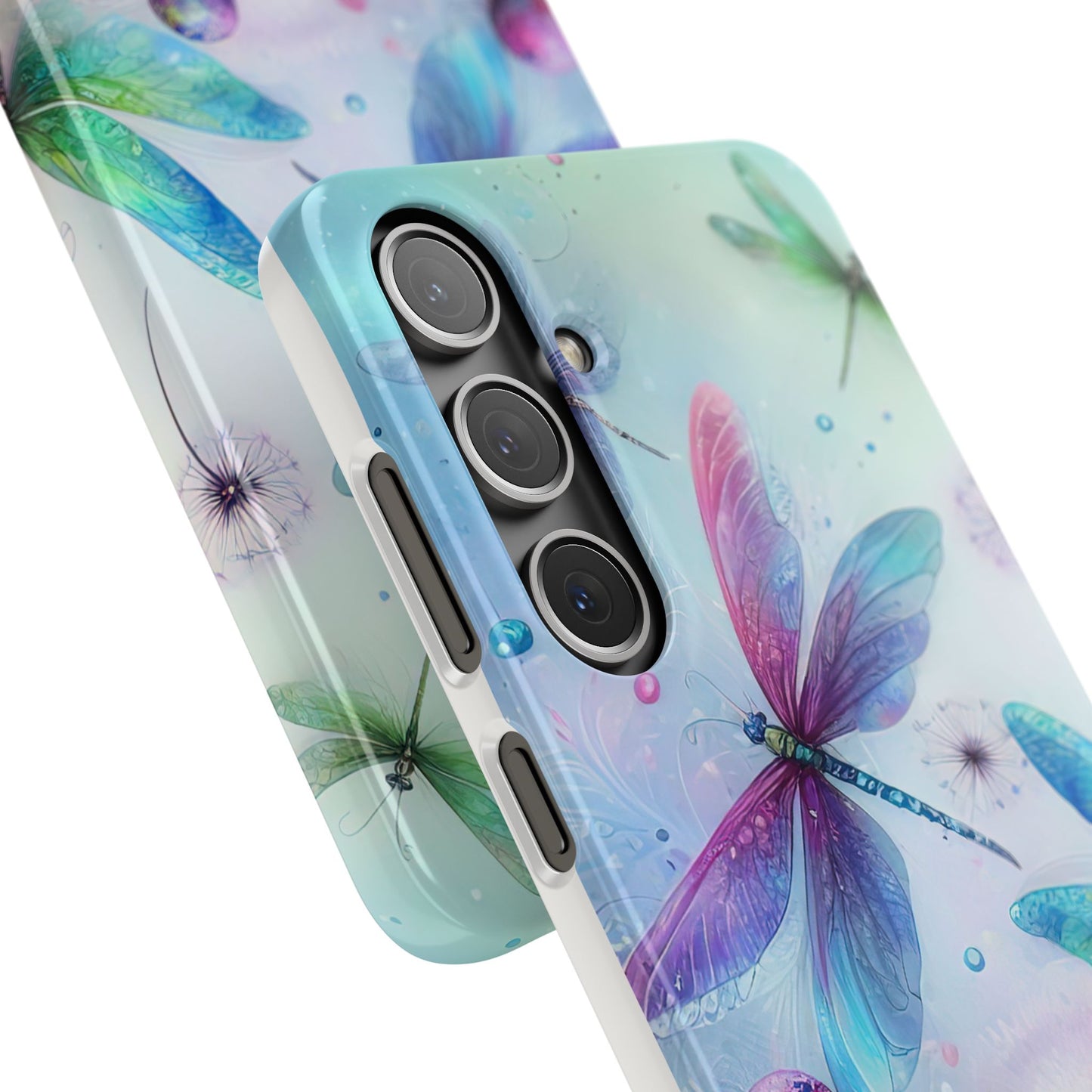 Watercolor Pastel Dragonflies Snap Cases