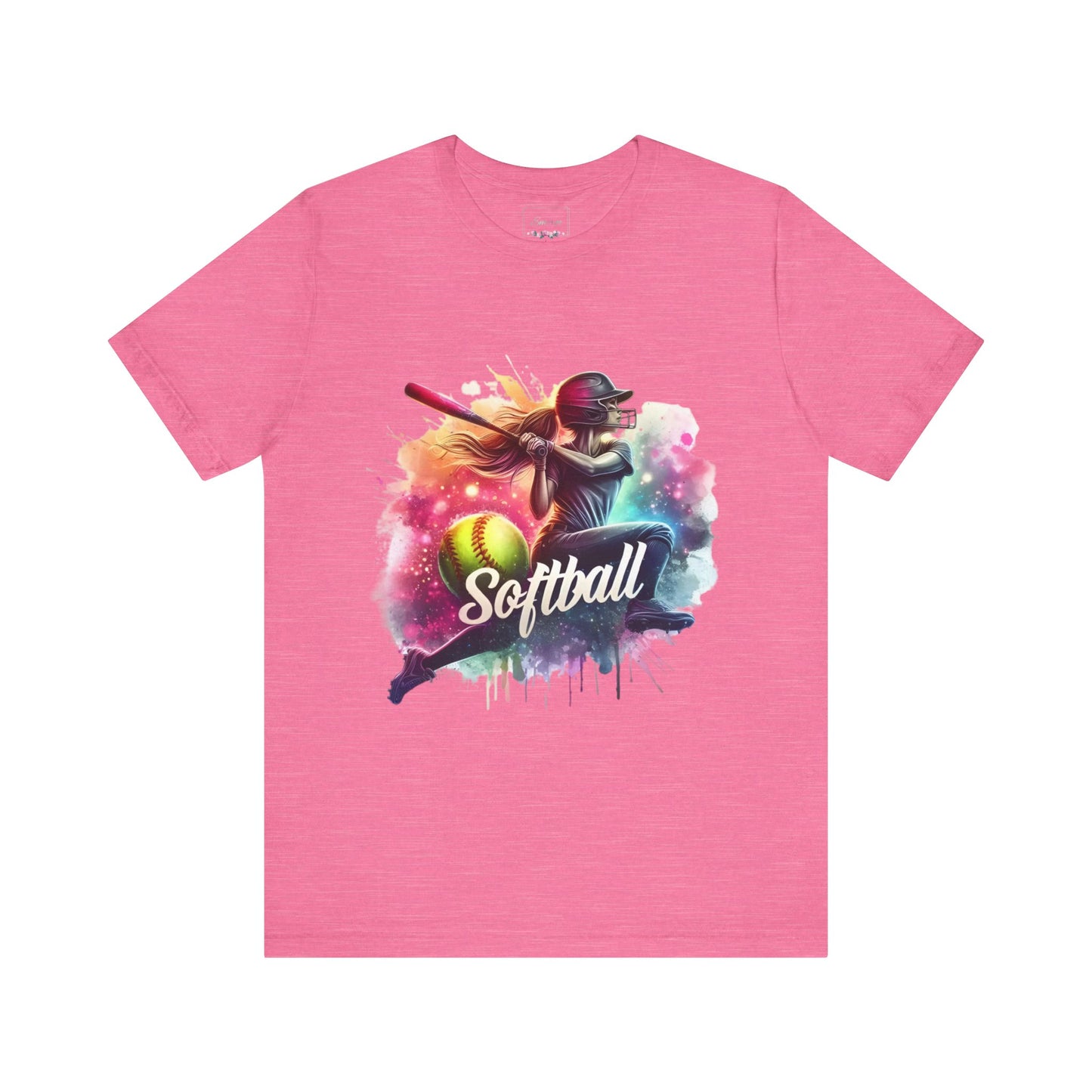 Paint splashed softball swing Jersey Tee