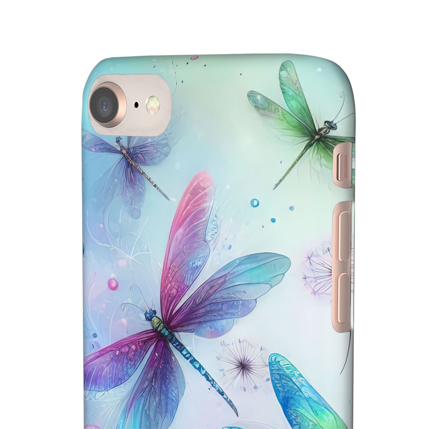 Watercolor Pastel Dragonflies Snap Cases