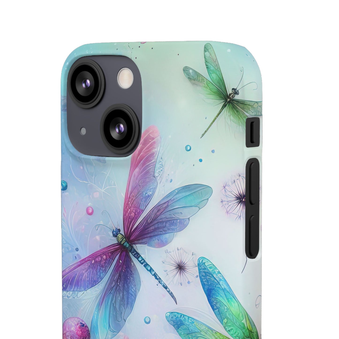Watercolor Pastel Dragonflies Snap Cases