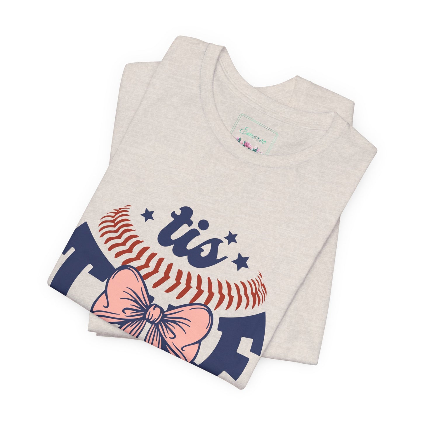"Tis Tee Season Unisex Jersey Short Sleeve Tee - Perfect for Baseball Lovers"